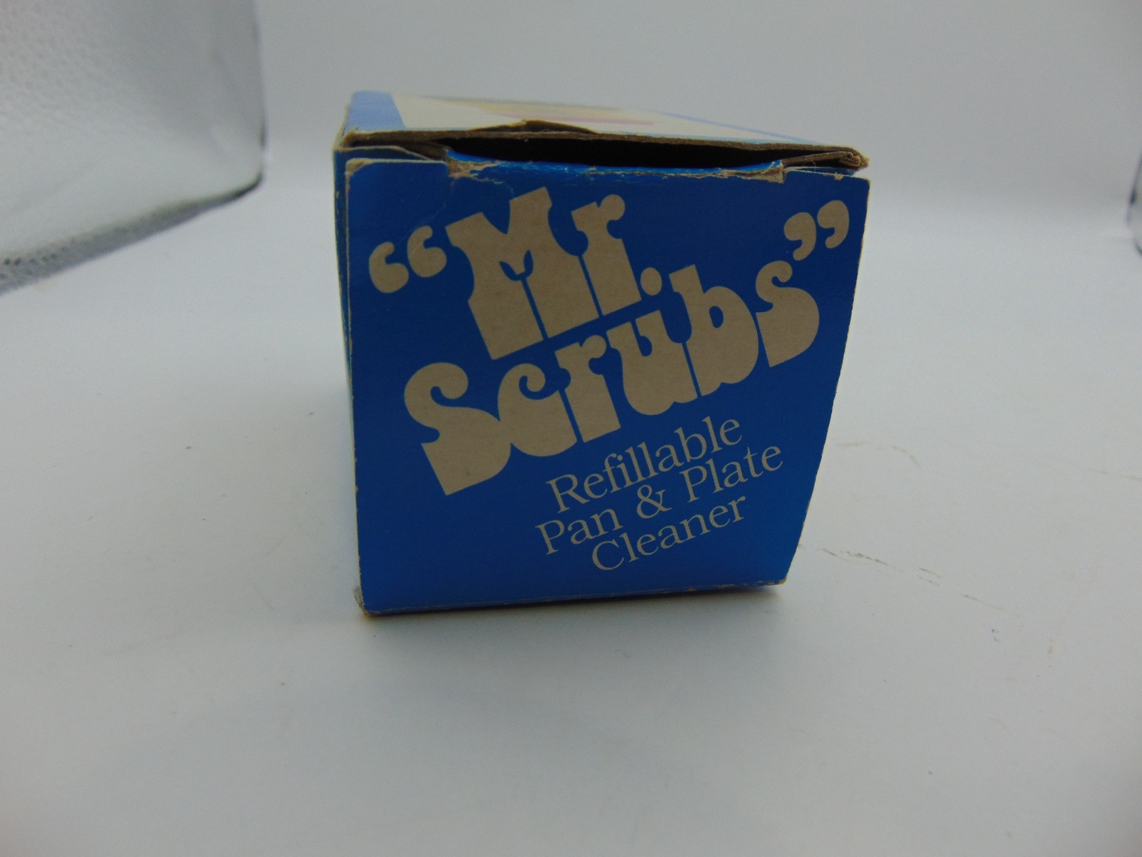 Mr. Scrub Refillable Pan Cleaner Scrubber Red Hat Yellow Face Taiwan Vintage