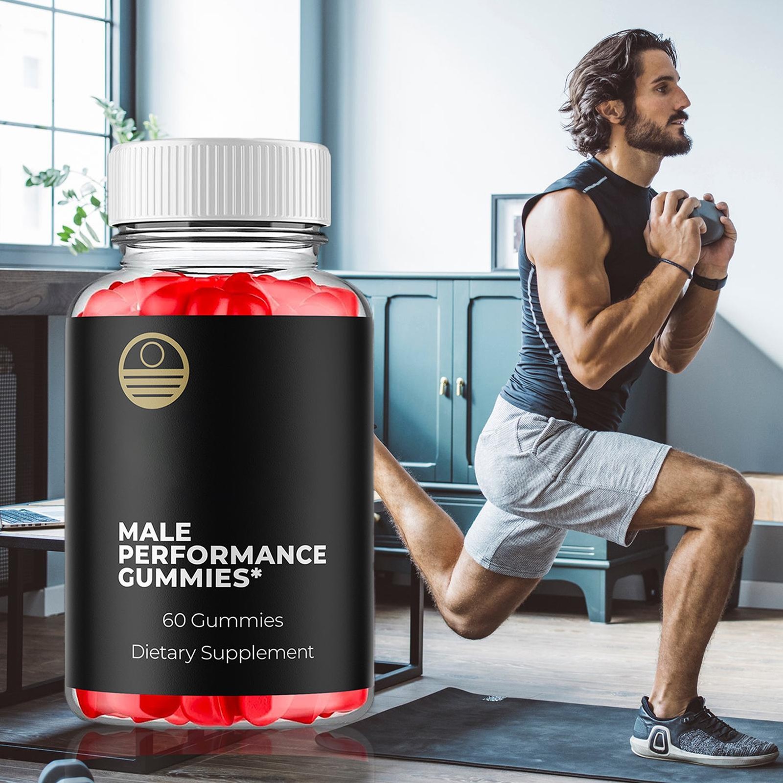 (1 Pack) Balance Blends Advanced Male Support Supplement BalanceBlends 60 Gummys