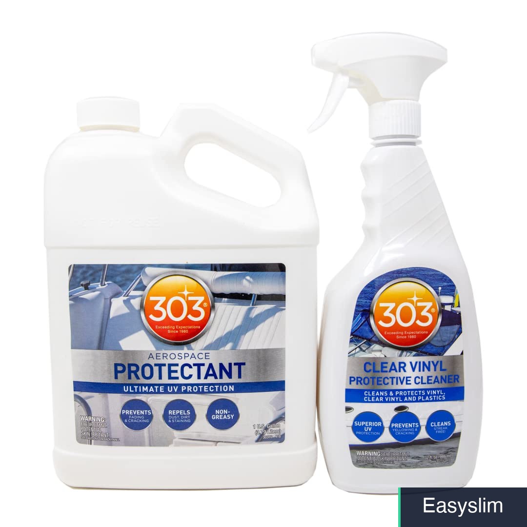 Boat Marine Care Kit Aerospace Protectant & Clear Vinyl Cleaner 160oz