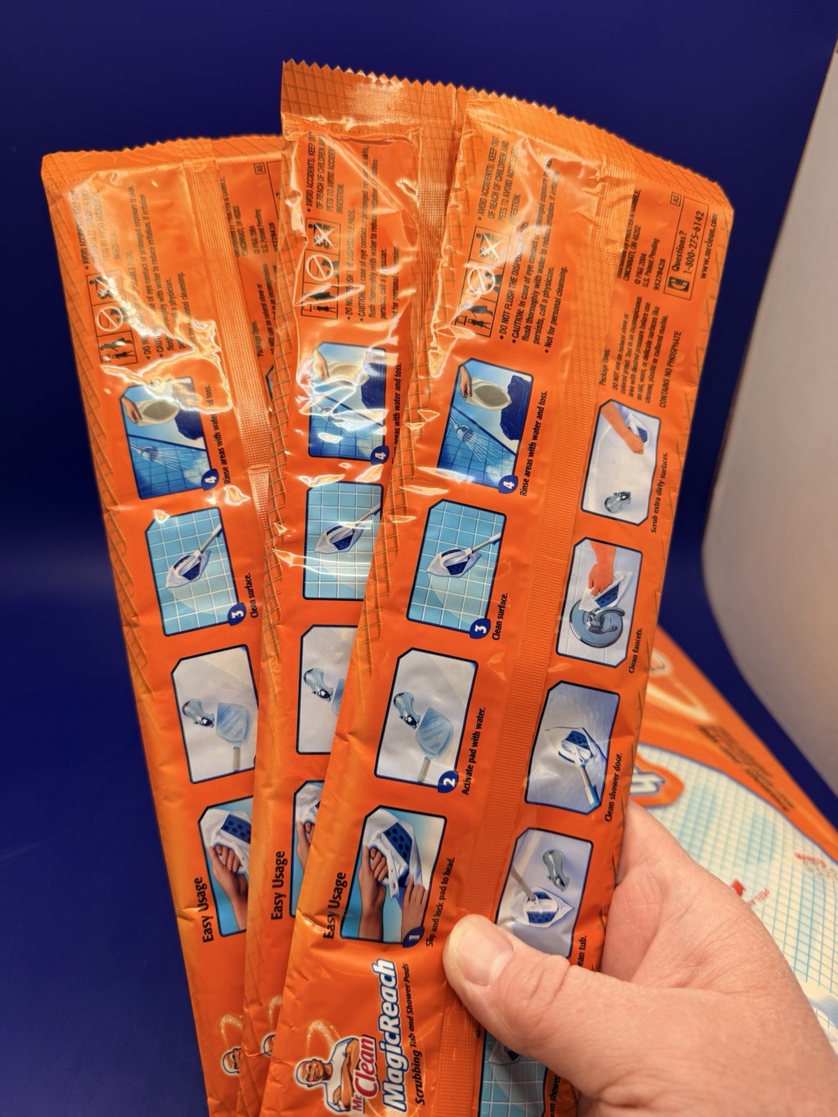 Mr. Clean Magic Reach Refill Pads Mop Scrubbing Tub & Shower Pads NEW Huge Lot