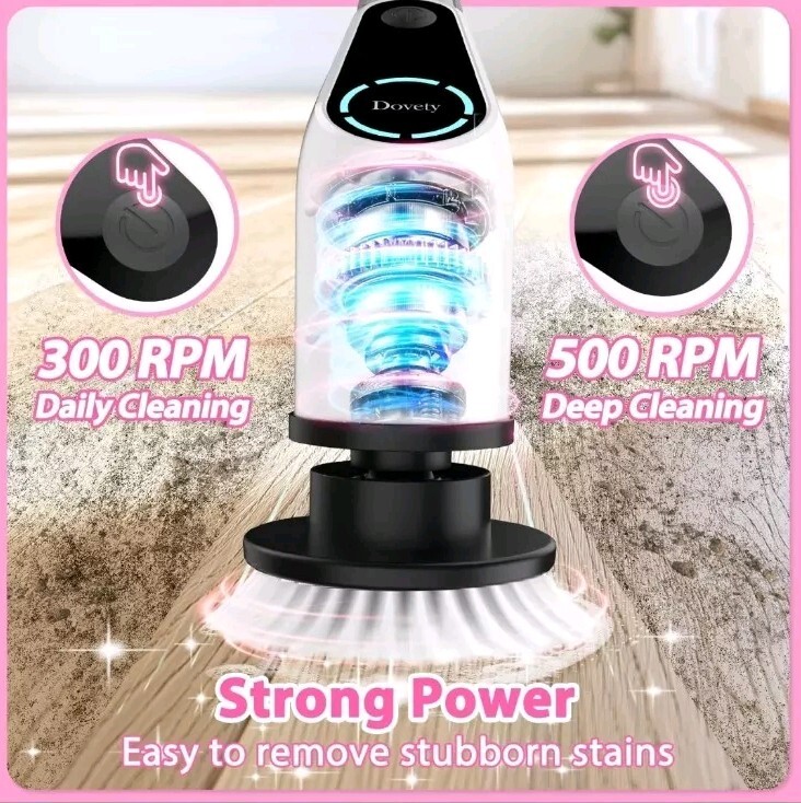 Dovety 9 In 1 Electric Spin Scrubber Cordless Cleaning Brush Scrubber CB-02