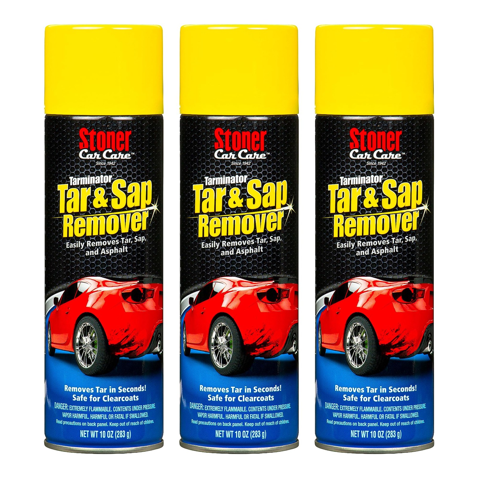 10 Ounce Pack Of 3 Tar Tree Sap Asphalt Remover Safe For Paint Chrome