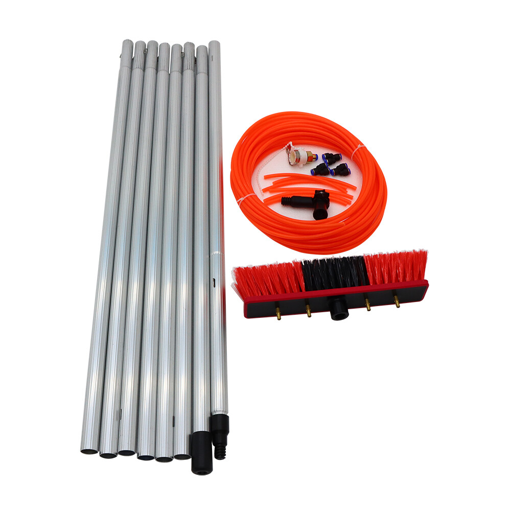 26ft Long Poles Water Fed Pole Kit Window Cleaning & Washing Safe And Convenient