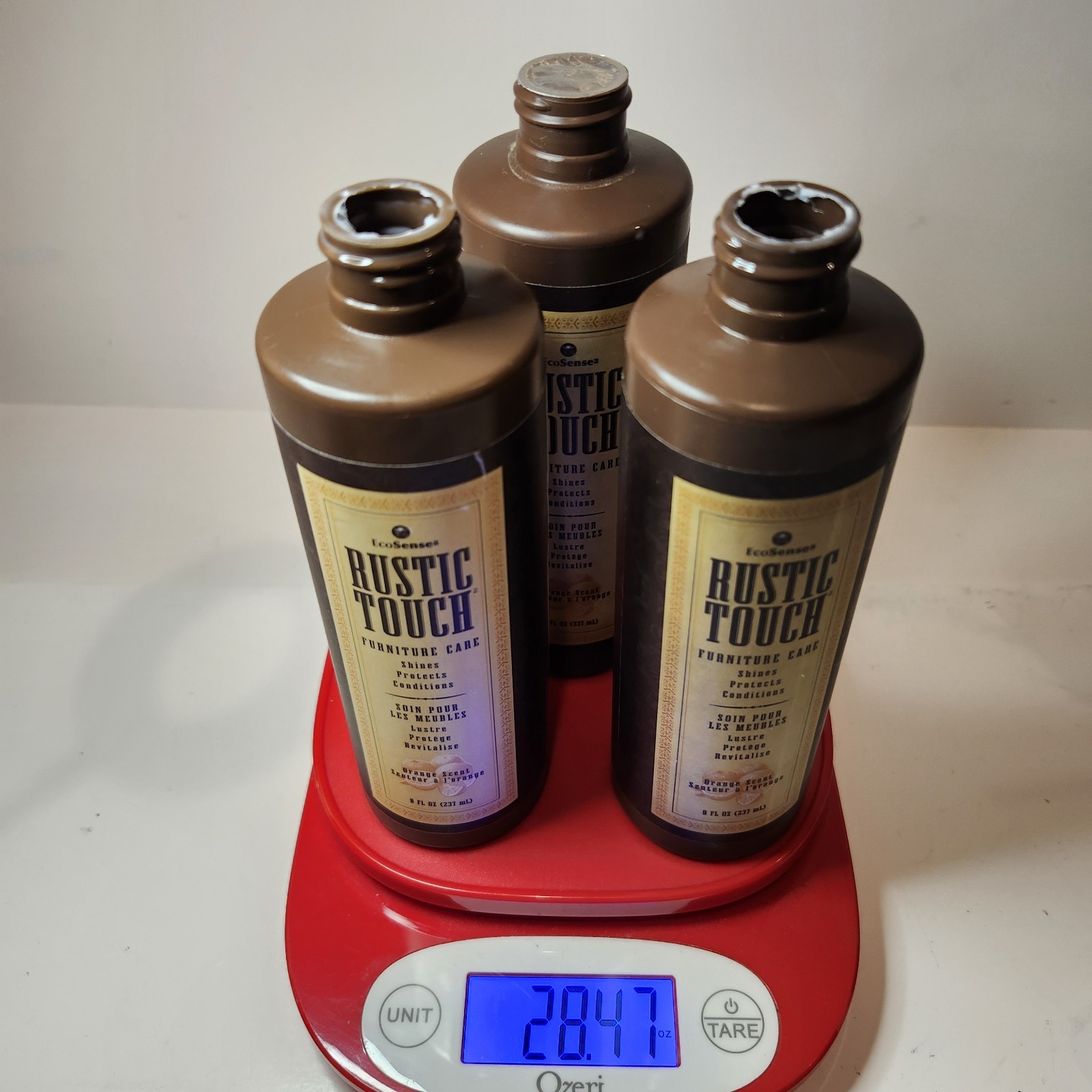Melaleuca Ecosense Rustic Touch Furniture Polish 8 Fl Oz X3 Bottles *READ*