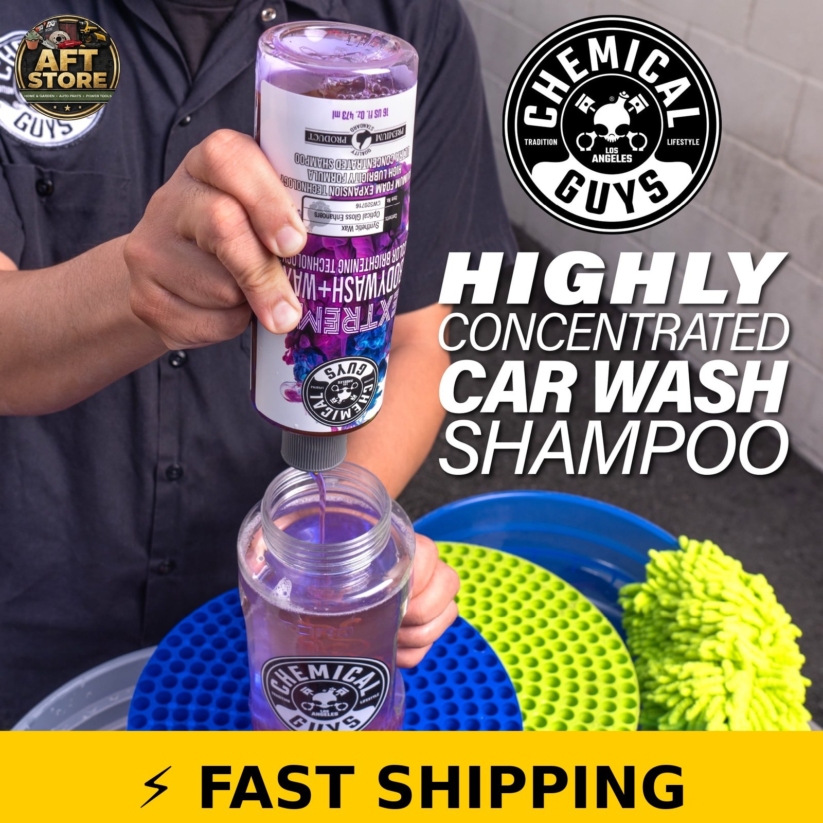 Chemical Guys Extreme Body Wash & Wax 16oz – High Gloss Finish
