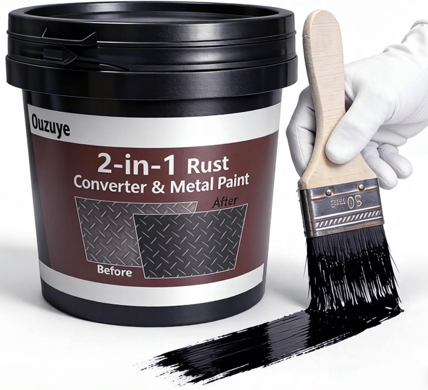 2 in 1 Rust Converter Primer 35oz Stops Rust Heat Resistant Coating Paint
