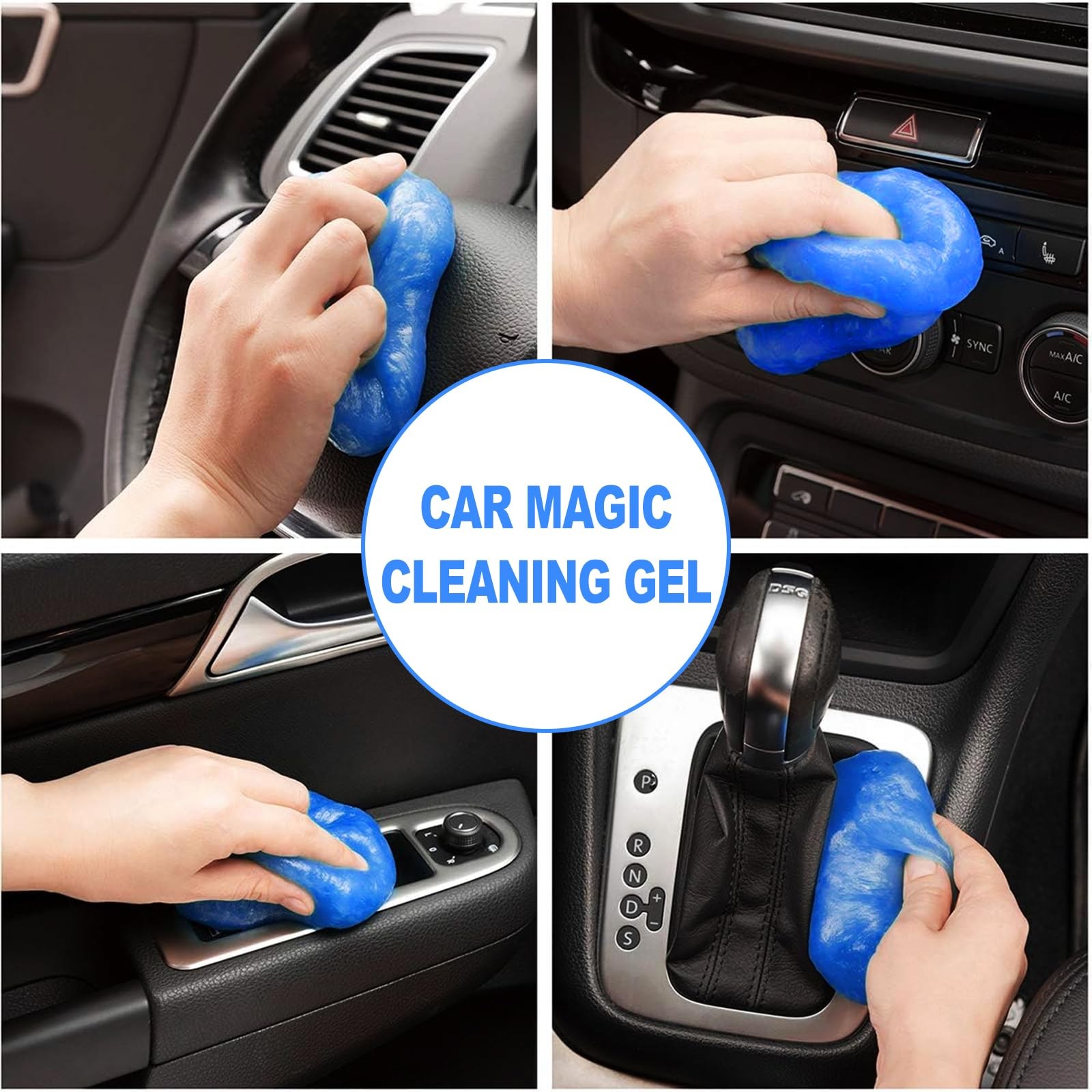 7PCS Car Detailing Brush Set, Ultra Soft Boars Hair Car Interior Detailing Br…