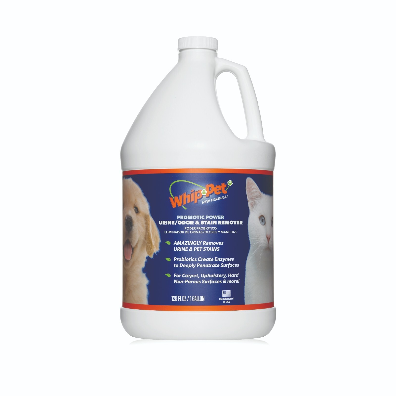 Whip-Pet® Pet Stain & Odor Remover Gallon Size NEW IMPROVED FORMULA