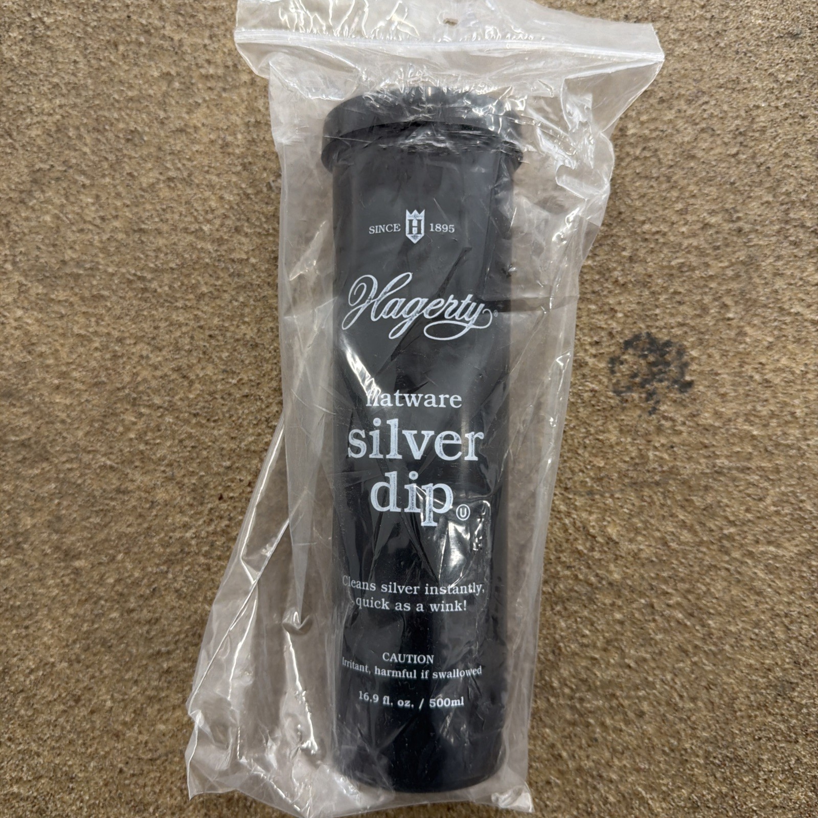 VTG Hagerty 16.9 Oz Flatware Silver Dip Cleaner Polish Basket Unscented SEALED