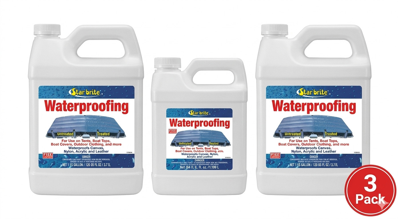 Star Brite Waterproofing 3 Pack Two 1 Gallon One 64oz Marine Fabric New