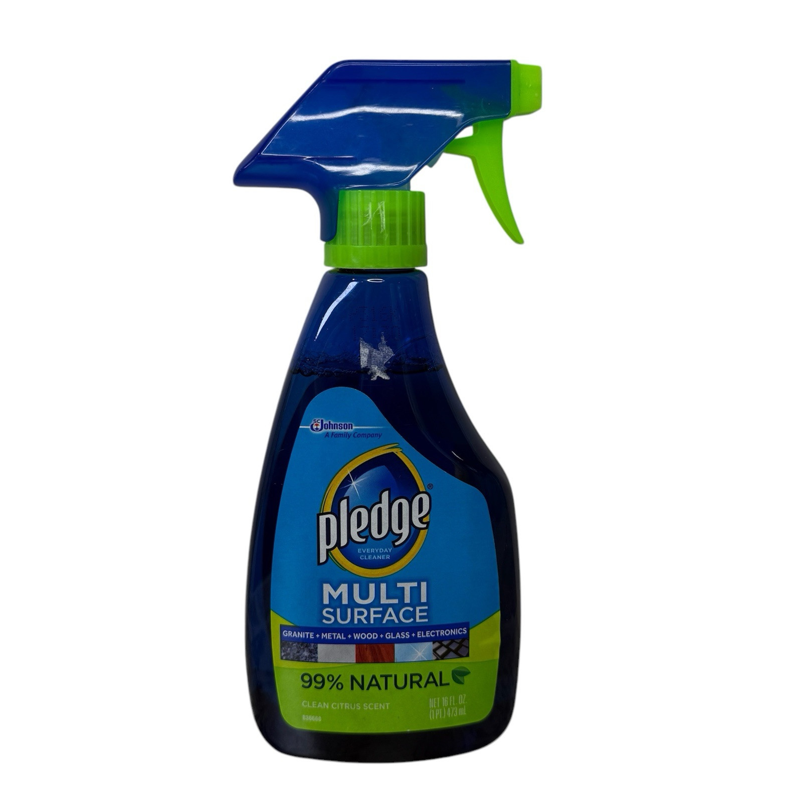 Pledge Multi Surface Clean & Dust 16oz Metal Wood Glass Electronics Granite