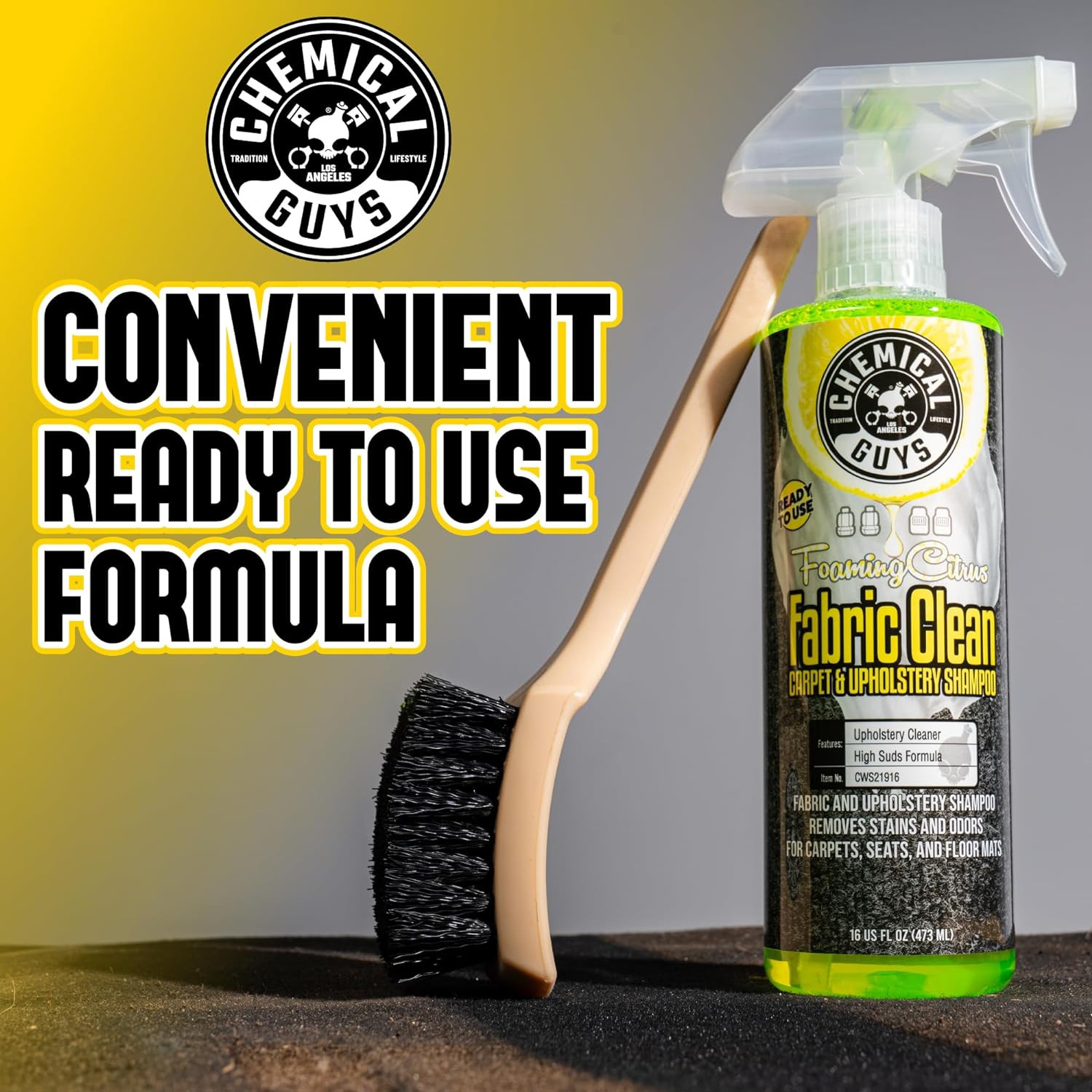 Foaming Citrus Fabric Clean Carpet & Upholstery Cleaner – Car Carpet Cleaner Spr