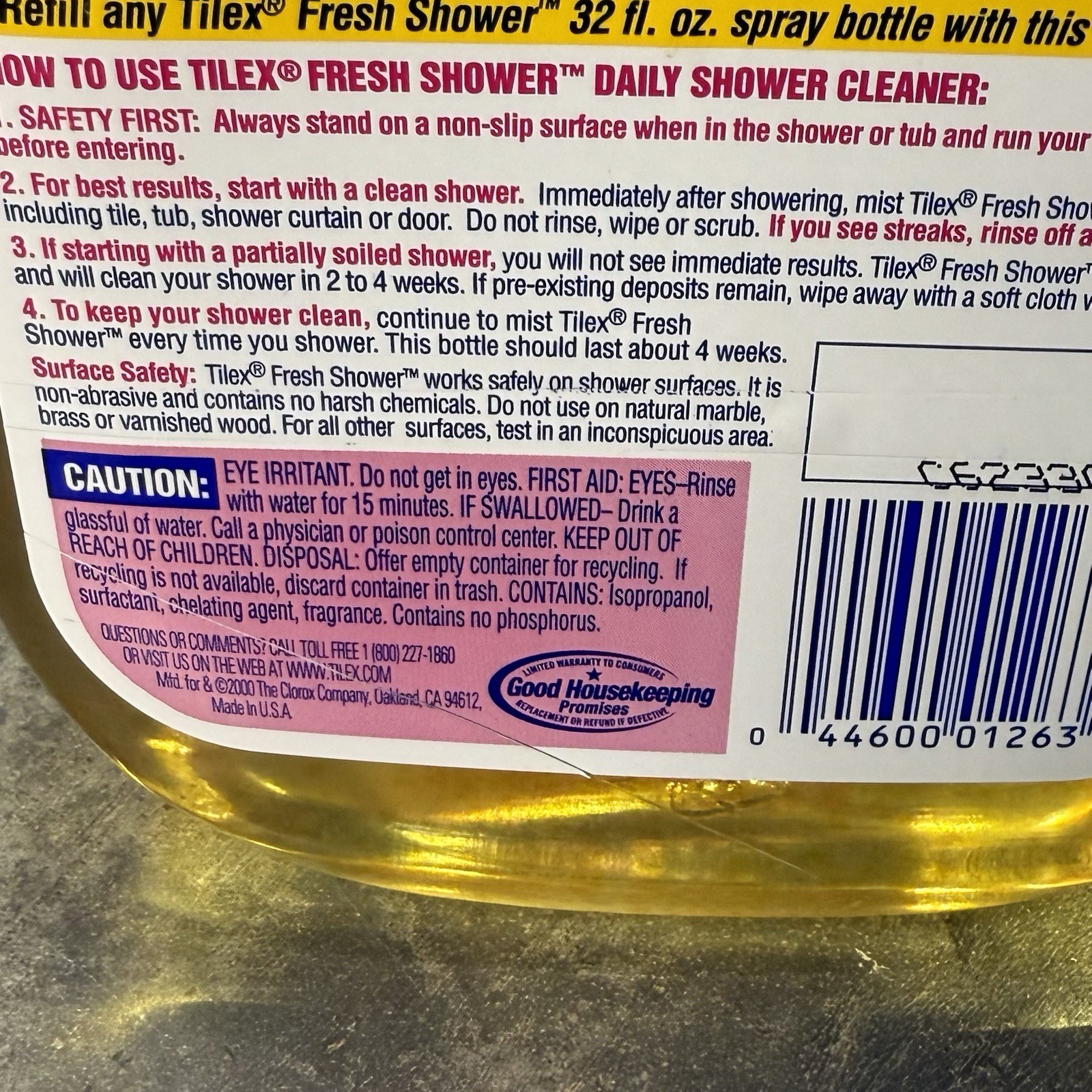 Tilex Daily Shower Cleaner Fresh Mist 64 oz Refill Discontinued Rare Bath Spray