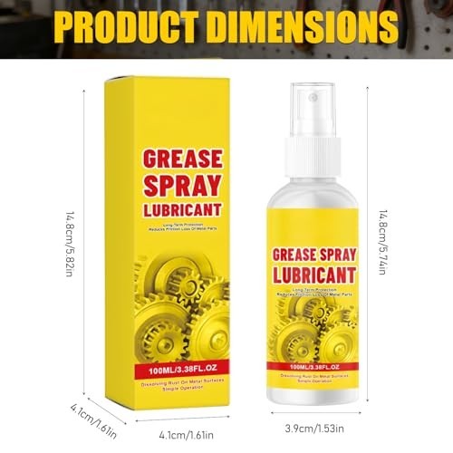 2Pcs Anti-Rust Lubricant Spray & Rust Remover, Rust Remover Spray for Metal, Mul