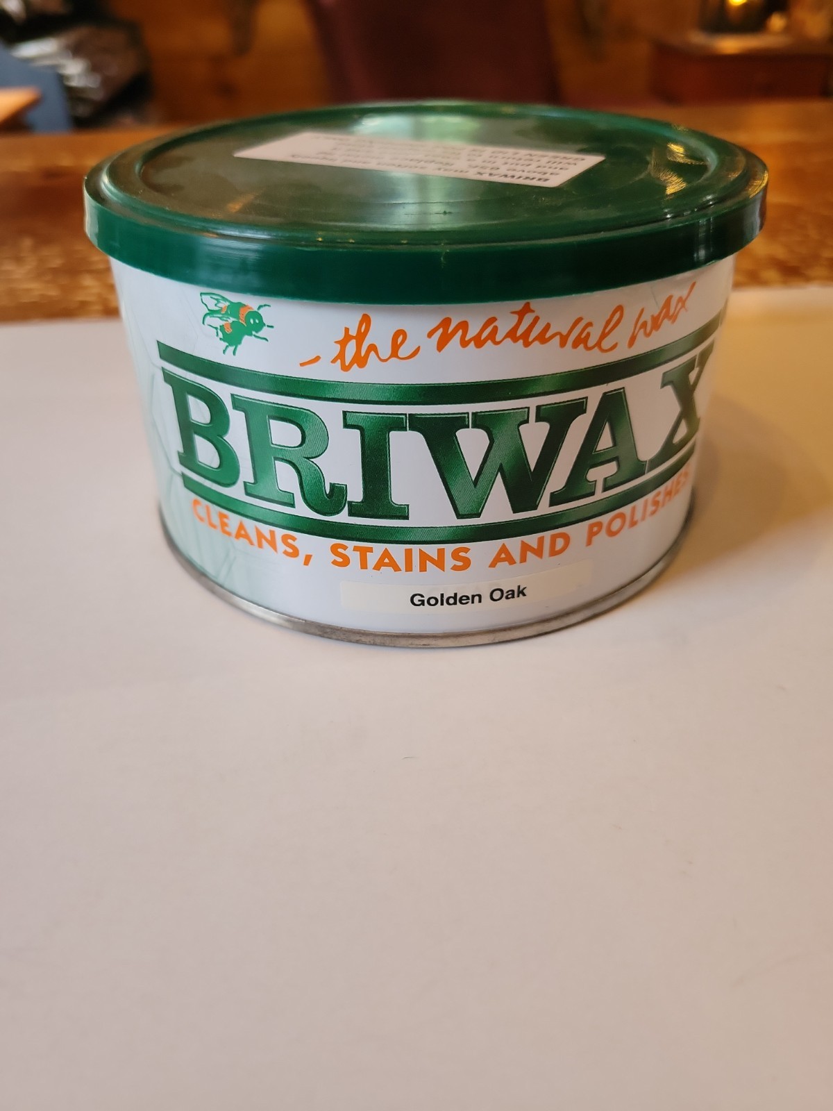 Original Wood Wax Polish by Briwax 16 Oz Golden Oak