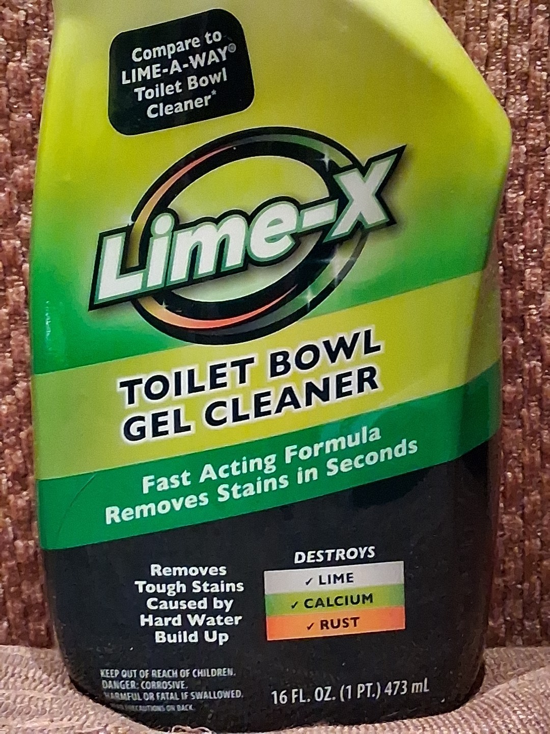 4 PACKS Lime-X Thick Gel Formula Toilet Bowl Cleaner / 16 fl oz