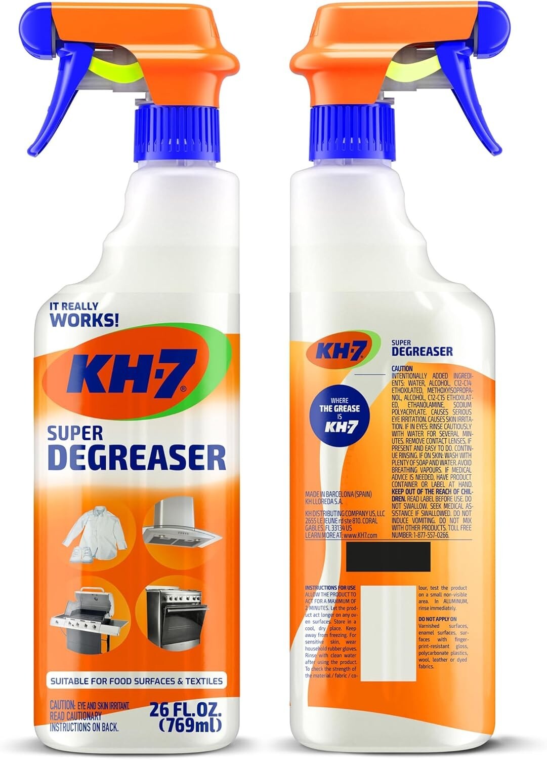 Powerful Multi-Purpose Degreaser – For Vehicles, Appliances & Clothing – 26 oz