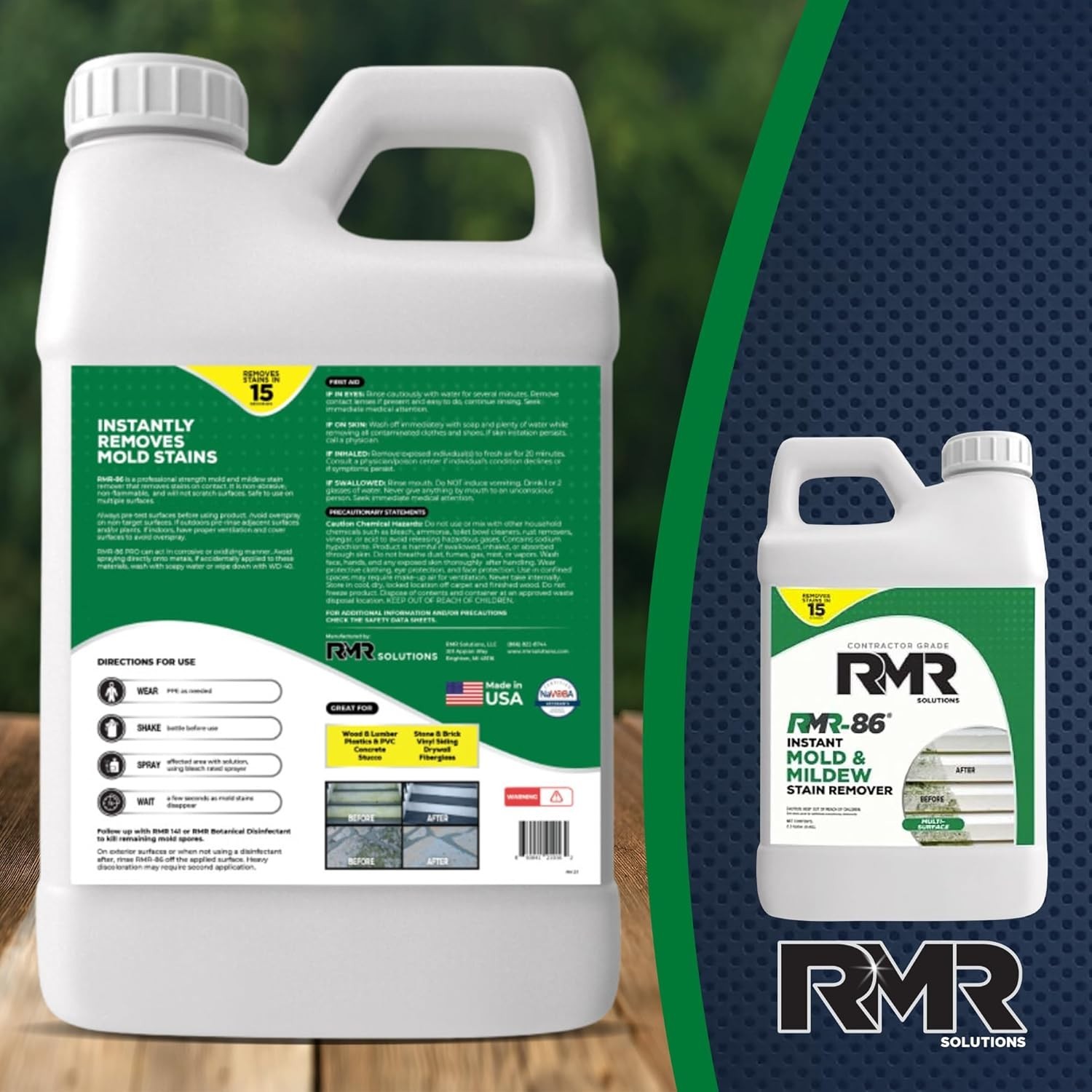 Effective Mold & Mildew Stain Remover Spray – 2.5 Gallon