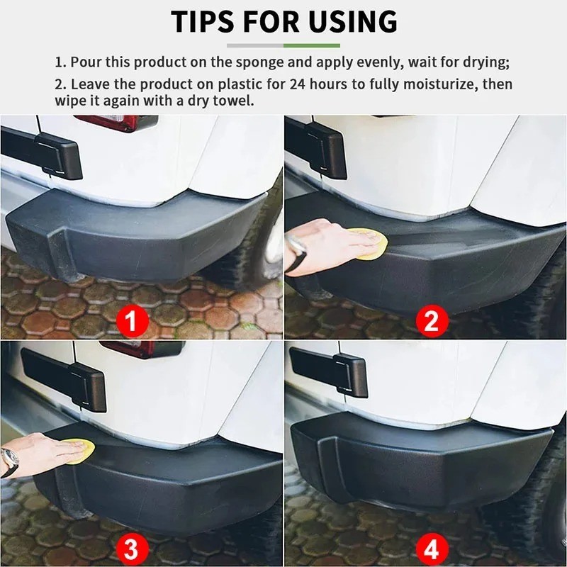 Car Plastic Restorer Trim Renovator Back to Black Gloss Coating