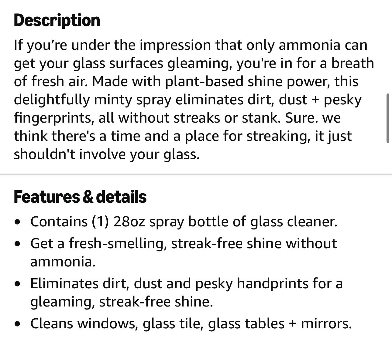 2 Method Glass Cleaner MINT Scent Trigger Spray Bottle Streak-Free Shine, 28 Oz