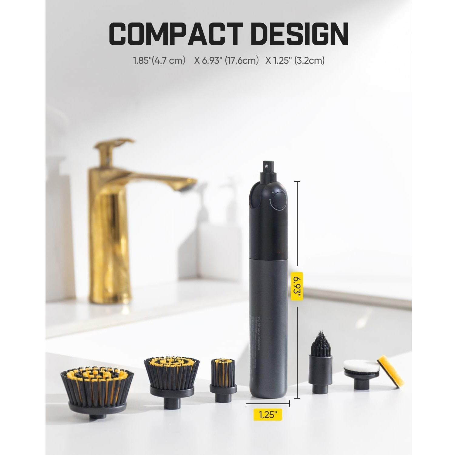 Cepillo eléctrico giratorio inalámbrico Nano Home Care, rotación de 360°