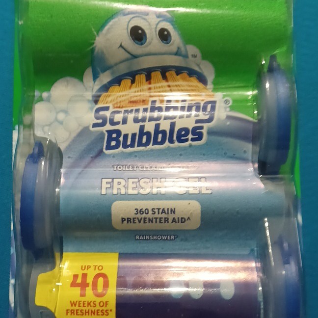 Scrubbing Bubbles Fresh Gel Toilet Cleaner 360 Stain Preventer Aid Rainshower