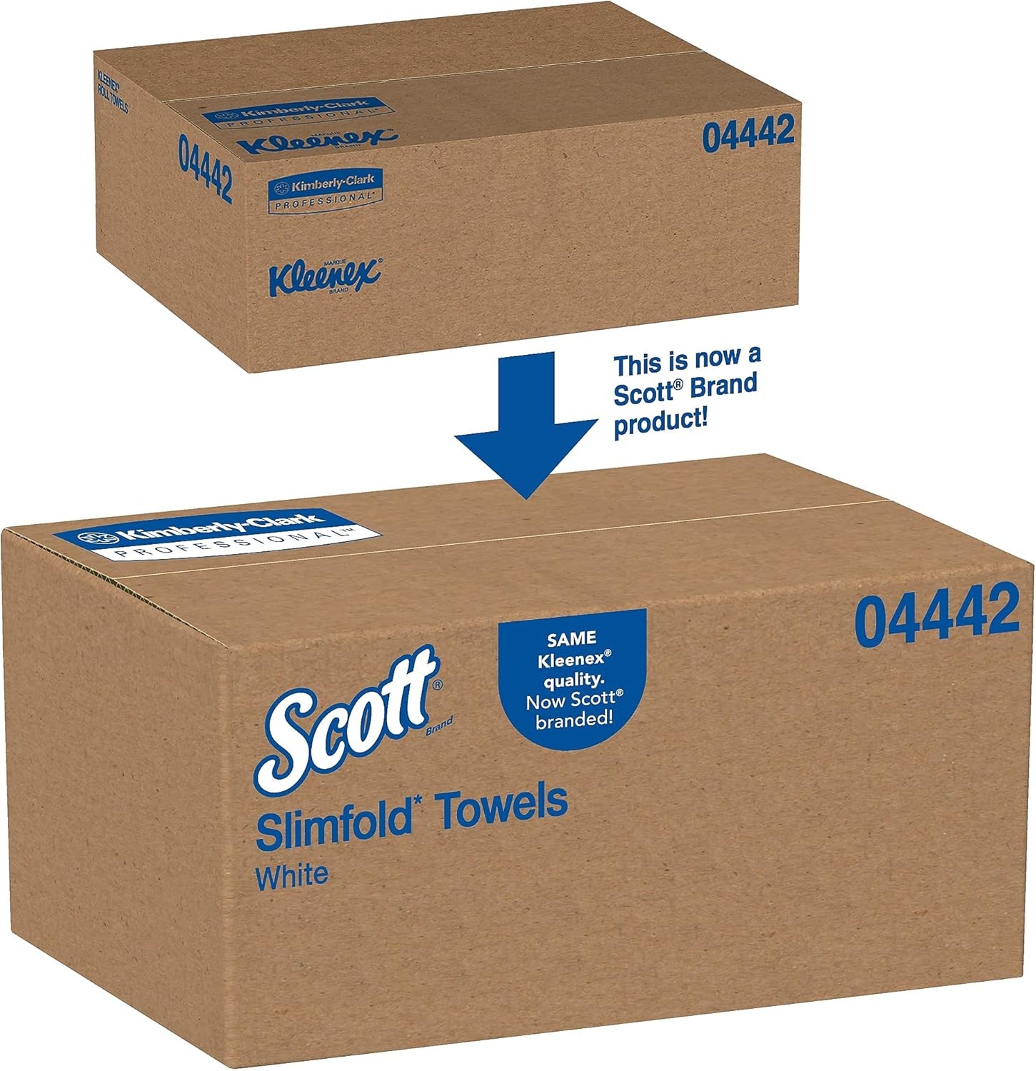 Kleenex 04442 Slimfold Paper Towels, 7 1/2 x 11 3/5, White, 90/Pack, 24 Packs/
