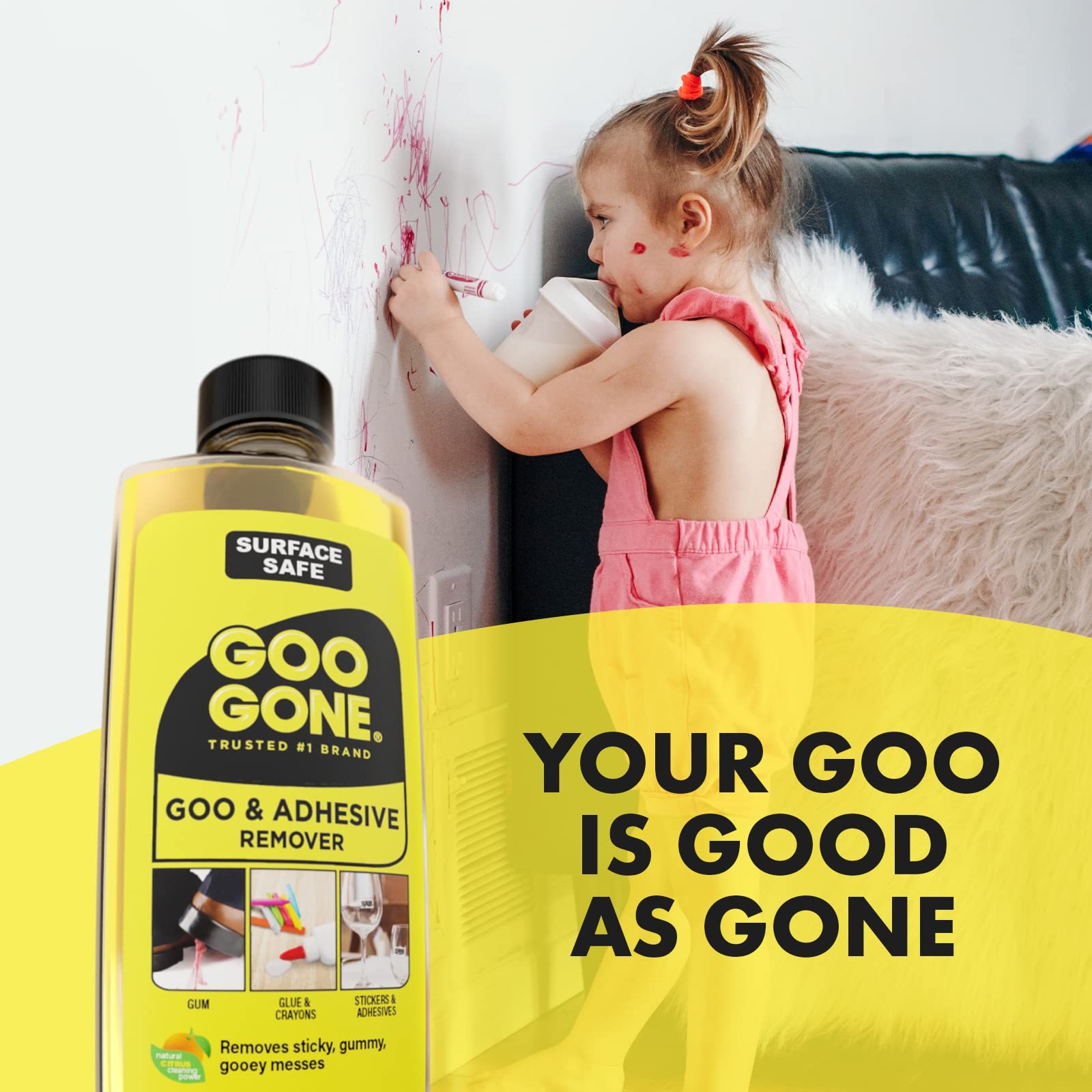 Goo Gone 8oz Adhesive Remover Citrus Cleaning Agent for Stickers and Residue