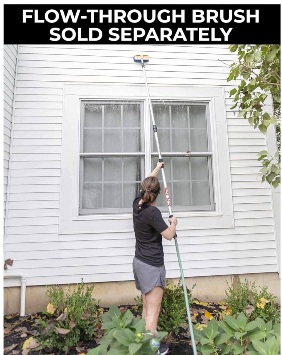 GutterMaster Classic Straight Water Fed Telescopic Pole extends to 12 Feet