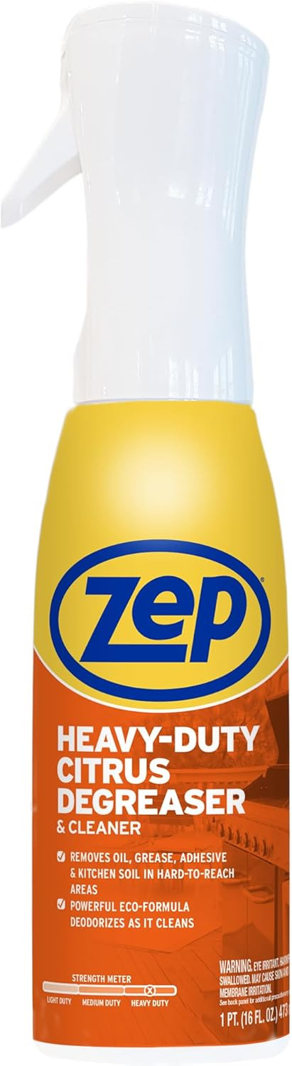 Zep ZUCIT20 Heavy Duty Citrus Degreaser & Cleaner Mist for Oil & Grease, 16 oz