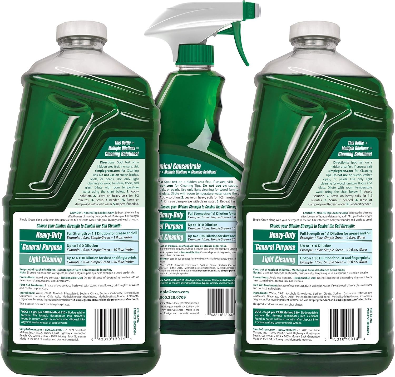 All-Purpose Cleaner Spray and Refill, Green, 3 Piece Set, , 1 Count Pack of 2