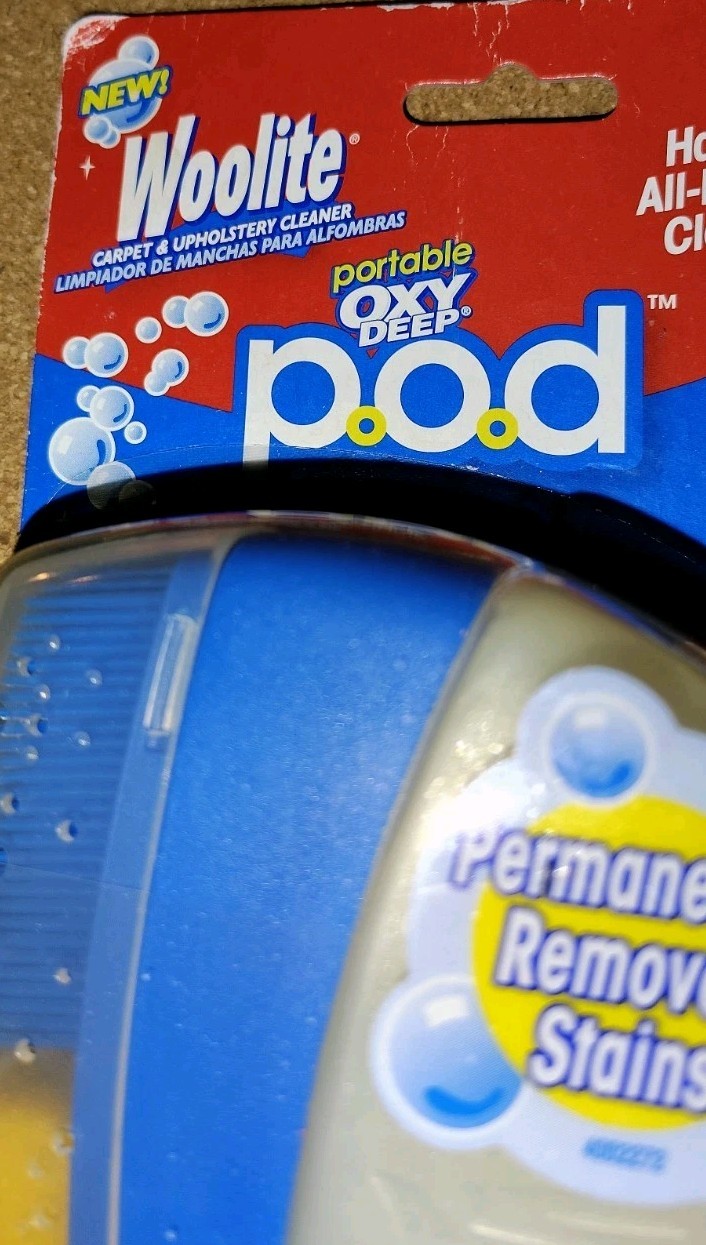 Woolite Portable Oxy Deep POD Carpet & Upholstery Cleaner W Scrubber Sealed Prop