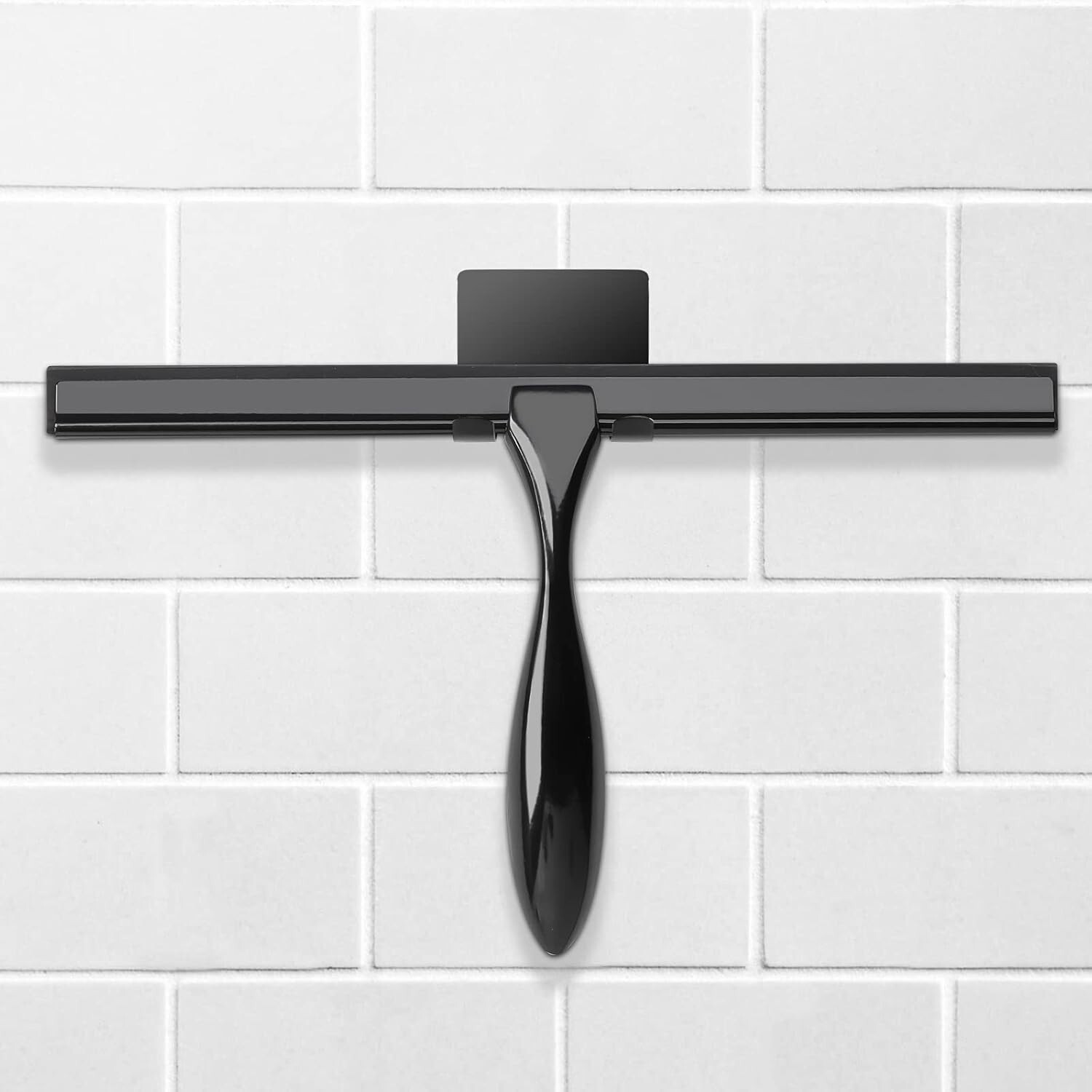 Lightweight Black Shower Squeegee Set – Streak-Free Clean for Glass & Mirrors
