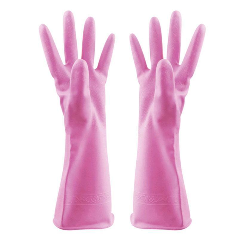 2 Pairs Plastic Home Cleaning Gloves Dish Washing Housework Gloves 4 Colors