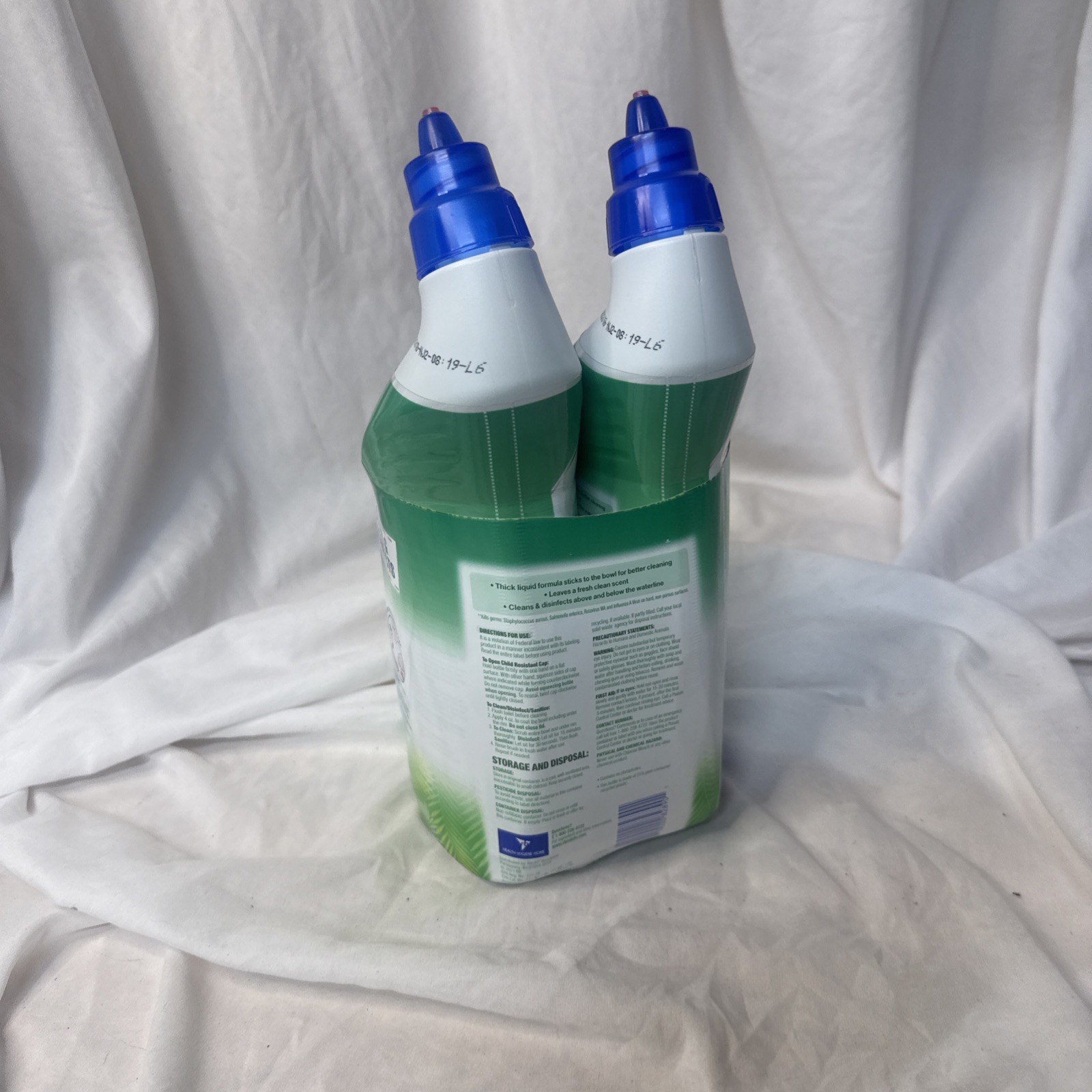 Lysol Cling & Fresh Gel Toilet Bowl Cleaner Forest Rain Scent / 24 oz / 2 pieces