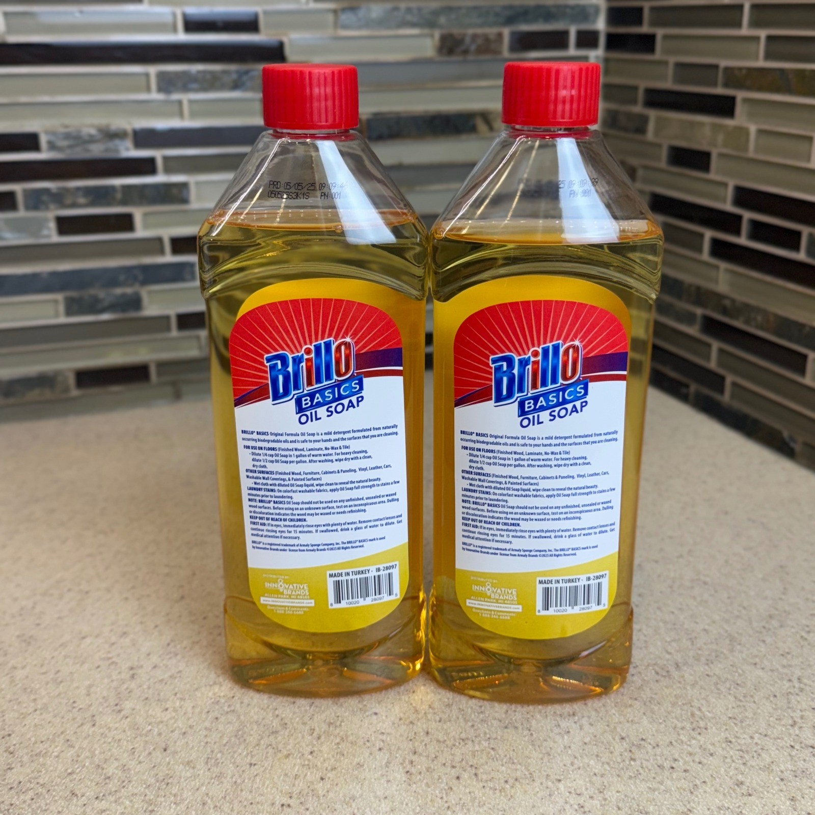 NEW Set Brillo Basics Oil Soap 3X Action Natural Wood Cleaner 16 fl oz NOS Exp.