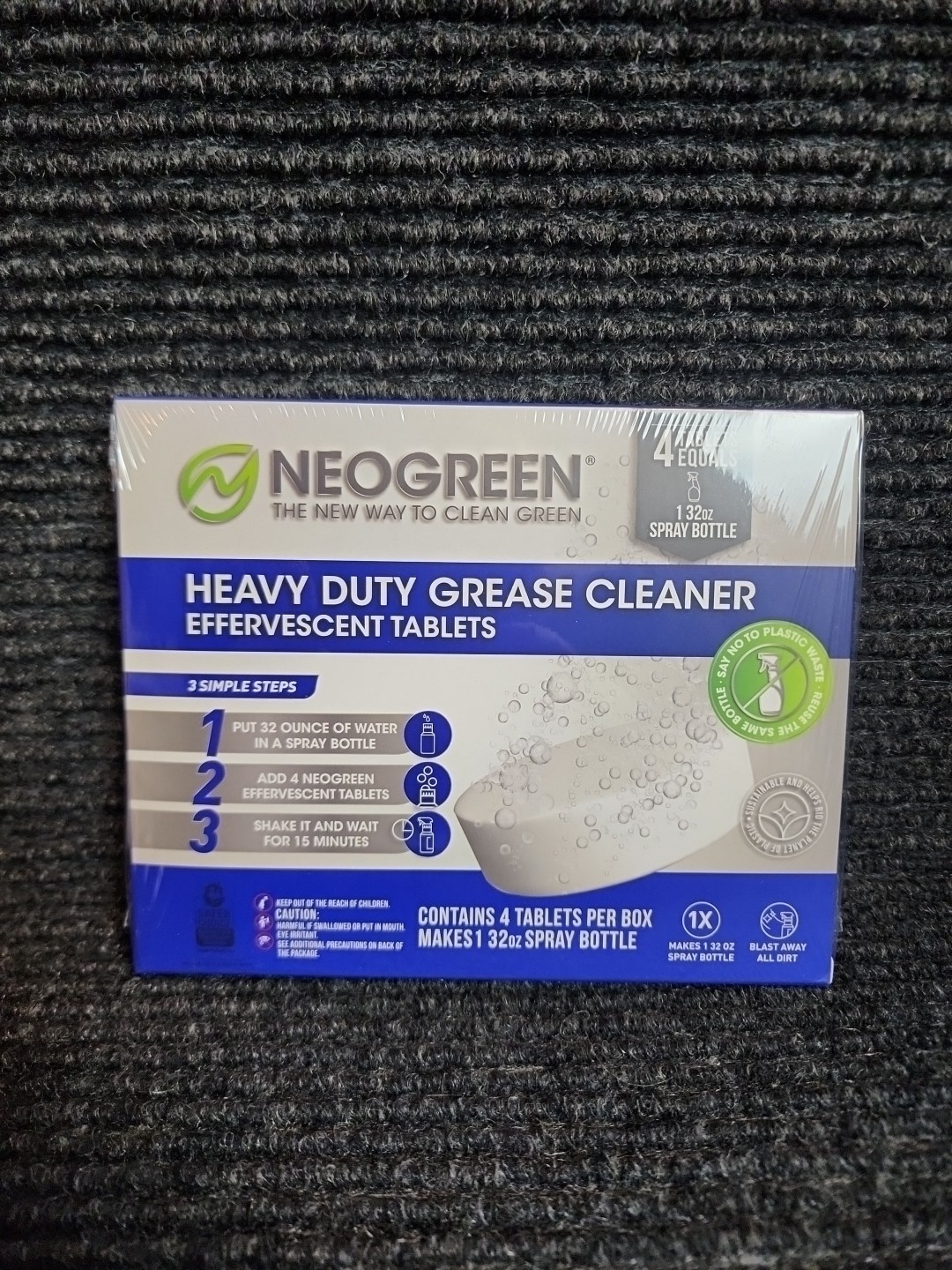 NeoGreen Heavy Duty Grease Cleaner 4 Tablets Per Box