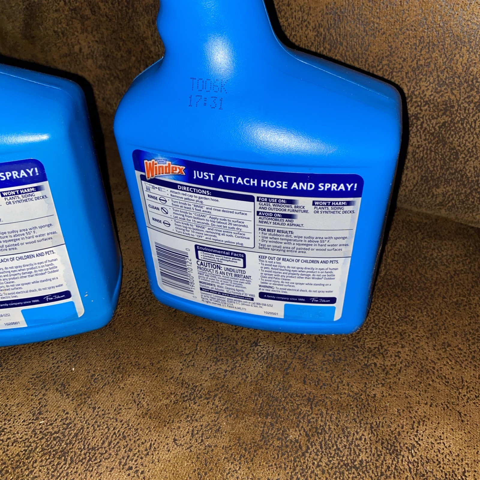 32 Fl. Oz. Blue Bottle Outdoor Glass Cleaner Sprayer (2-Pack)