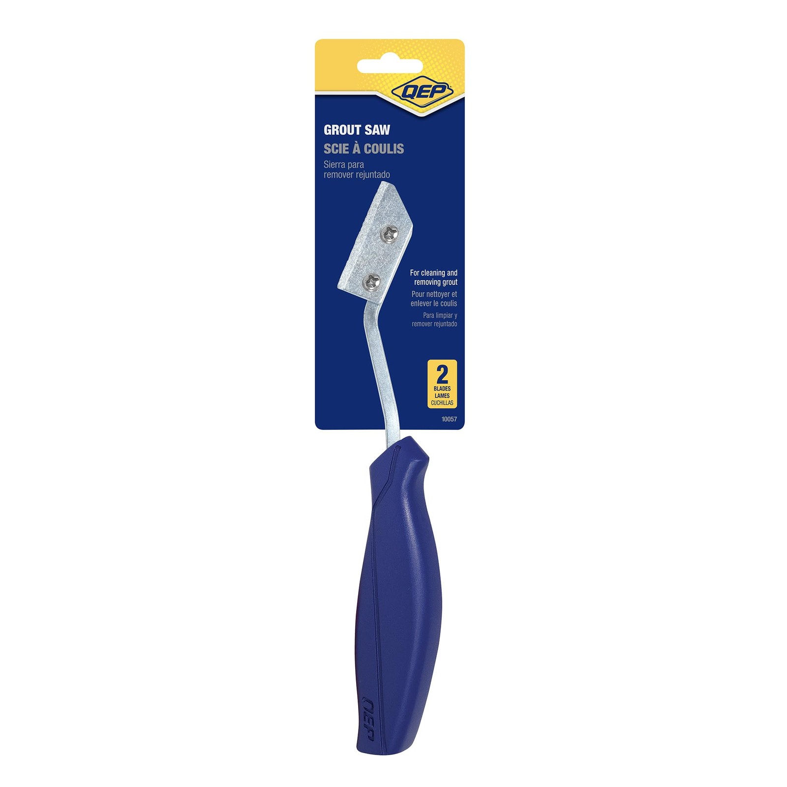 10057 Professional Grout Saw, Steel/Carbide Blade, Contoured Handle, Plastic …