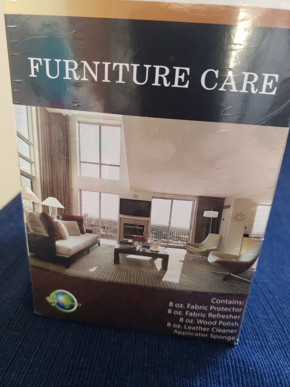 New in box FURNITURE CARE PROTECTION Combo Set Leather, Fabric Wood Cleaner
