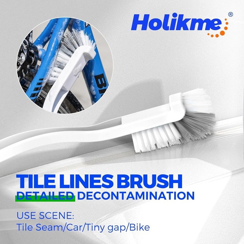7 Pack Grout Cleaning Brushes Tile Gap Scrub Brush Set Stubborn Stains New
