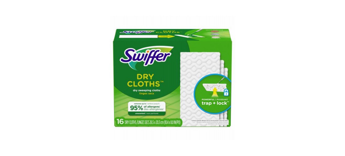 SWIFFER 31821 Dust Mop Refill Sweeper 5.4″ Dry Microfiber White