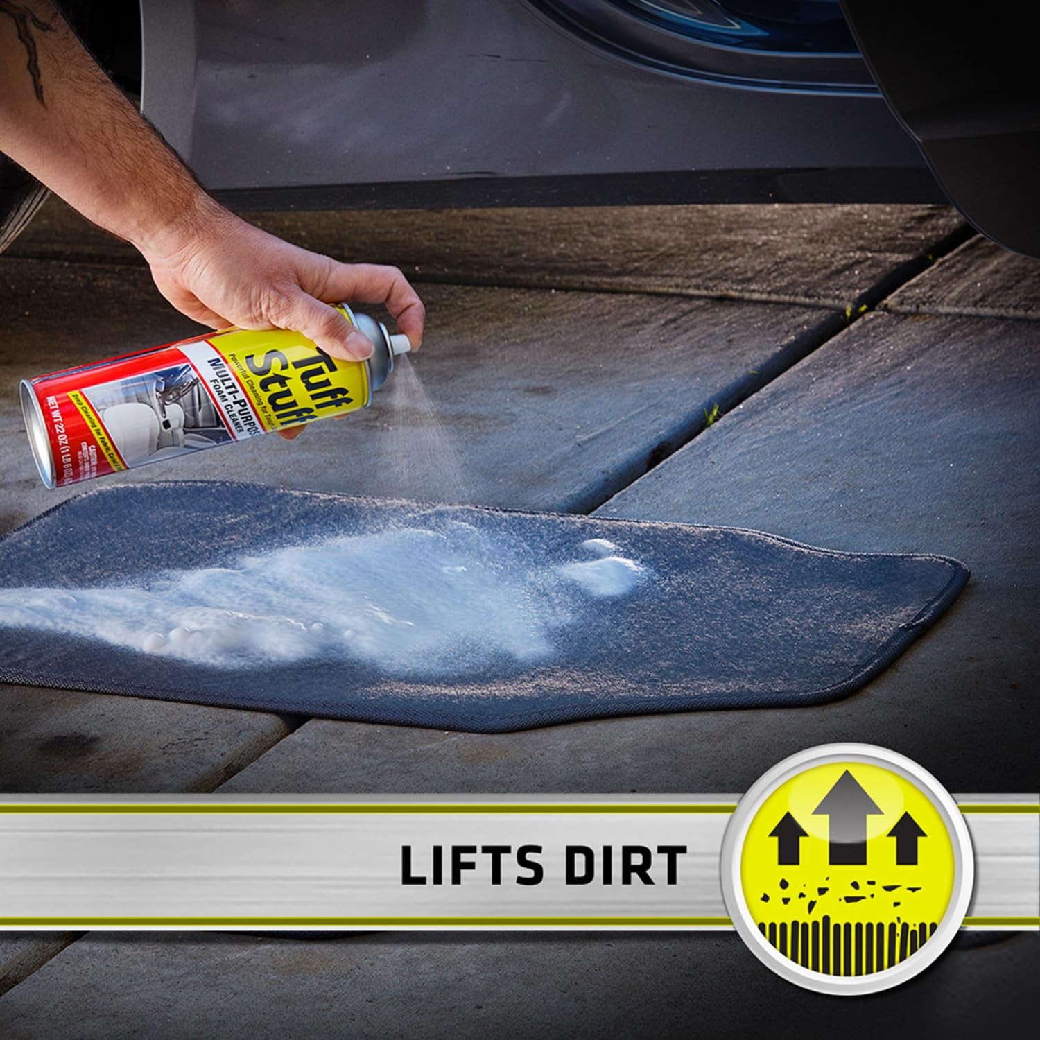 Tuff Stuff Multi-Purpose Foam Cleaner, Use on Car Interior, Furniture, Carpet,