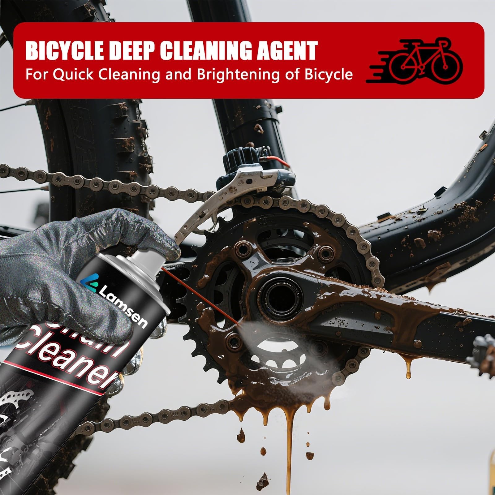 Chain Cleaner Kit, Professional Bike Chain Cleaner Set, Motorcycle Cleaning K…