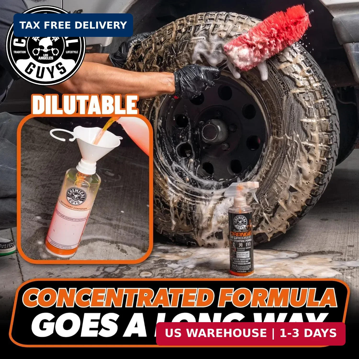 Chemical Guys Signature Series Orange Degreaser Spray – Heavy Duty All Purpose C