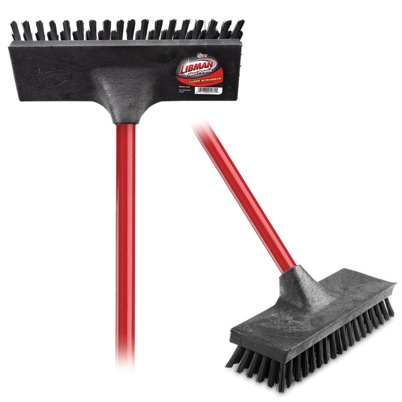 Heavy Duty Floor Scrub Brush Multi Surface Clean Garage Kitchen Concrete Wood US