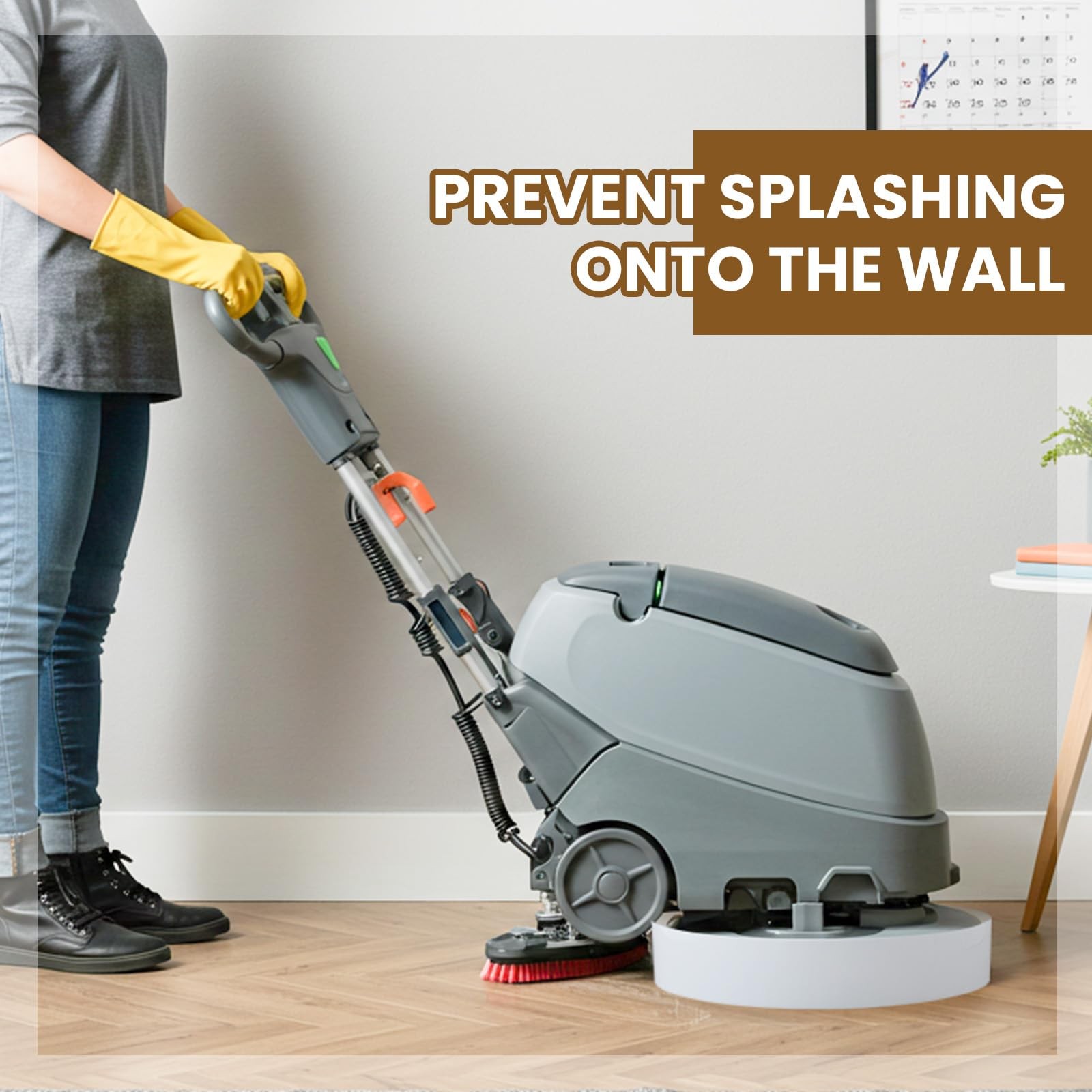 2 Pcs 96” Splash Guard for Floor Scrubbers Adjustable Splash Guard with Slots…
