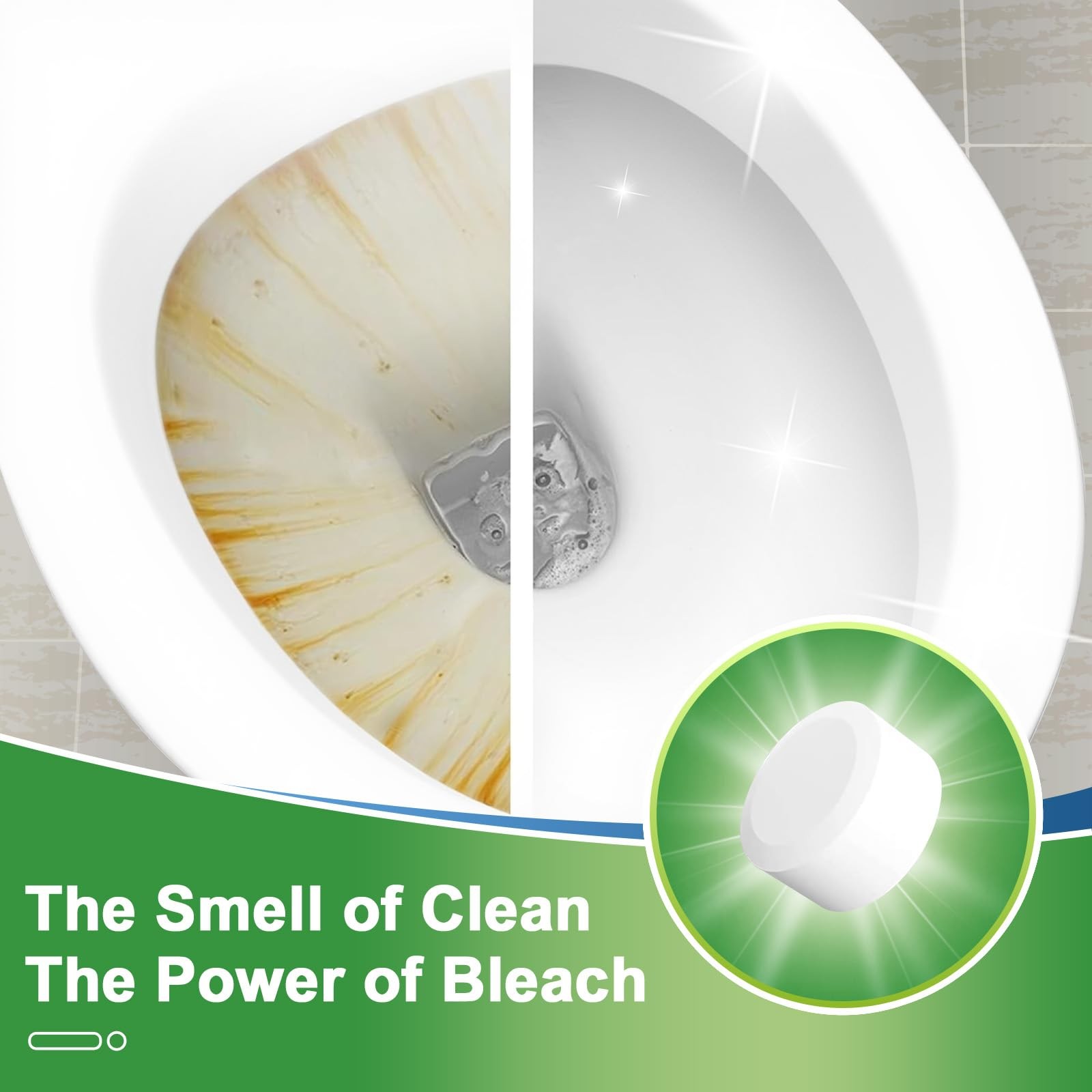 Bowl Cleaners Bleach 54 PACK, Automatic Tank Cleaner, Bathroom Cleaner Agains…