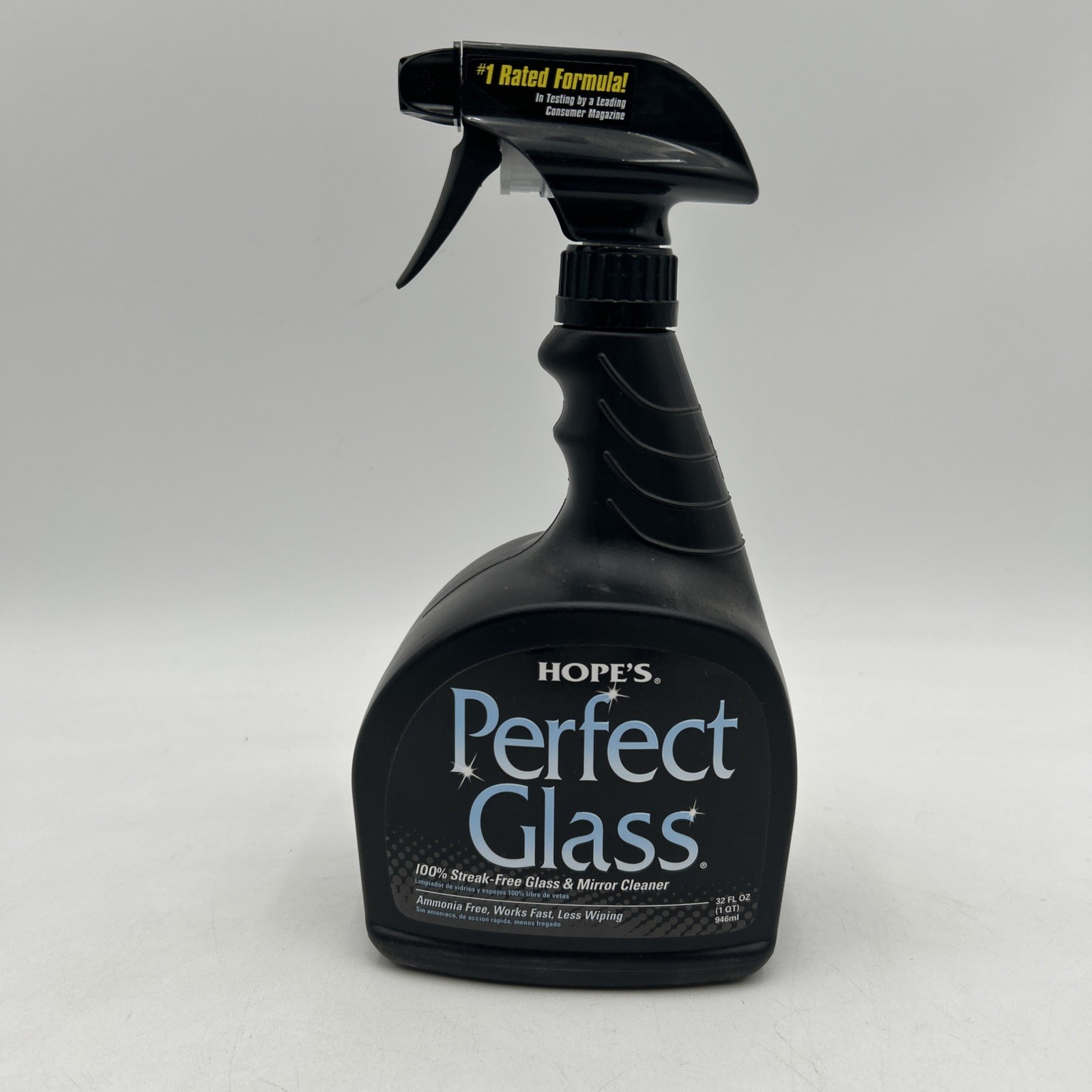 HOPE’S Perfect Glass Cleaner Spray, Streak-Free, Ammonia-Free Window NEW