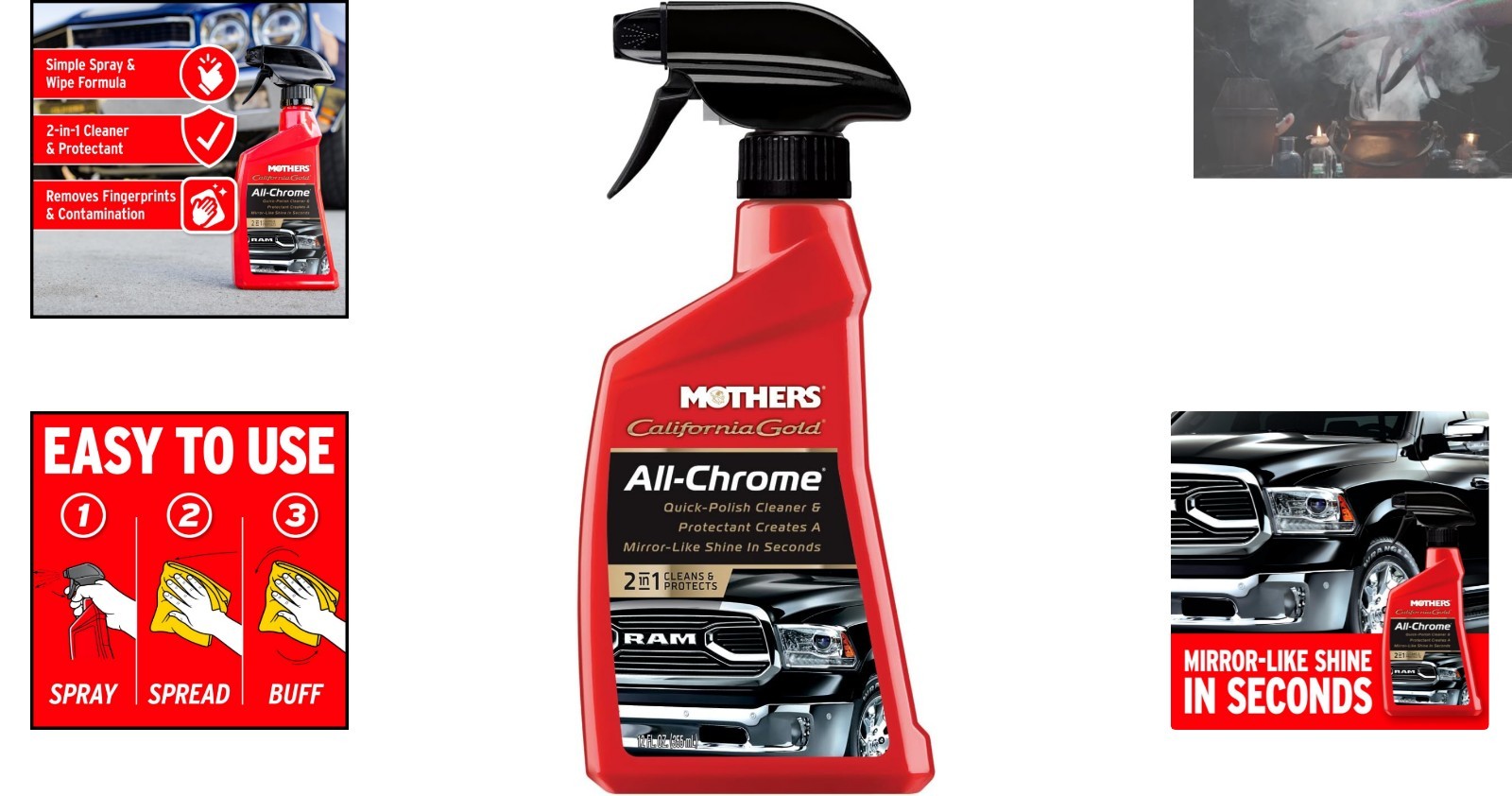California Gold All-Chrome Cleaner – 12oz for Polished & Protected Finishes